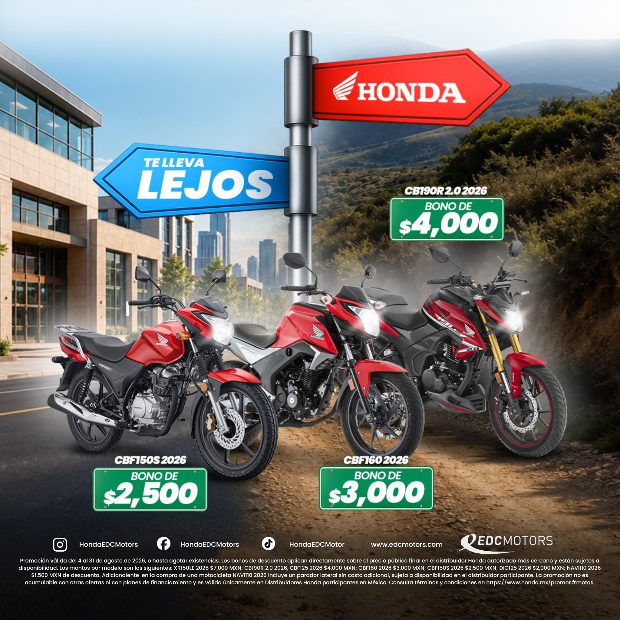 Motocicletas Honda CB y CBF